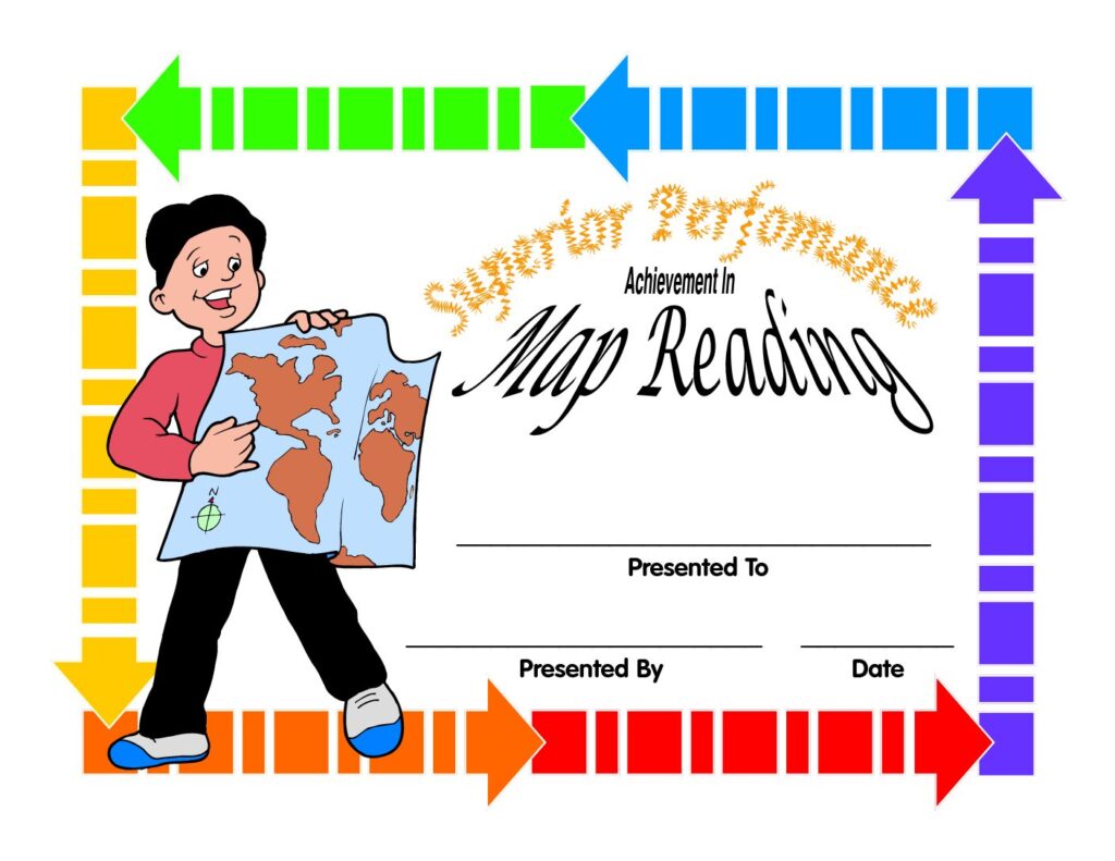 map reading award certificate